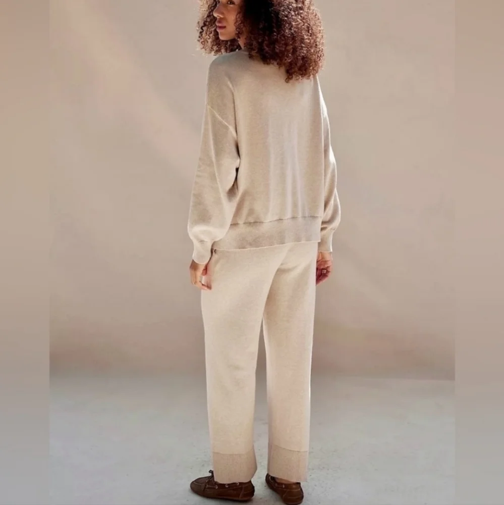 Free People Solar Sweater Set in Tan NWOT - Picture 4 of 10